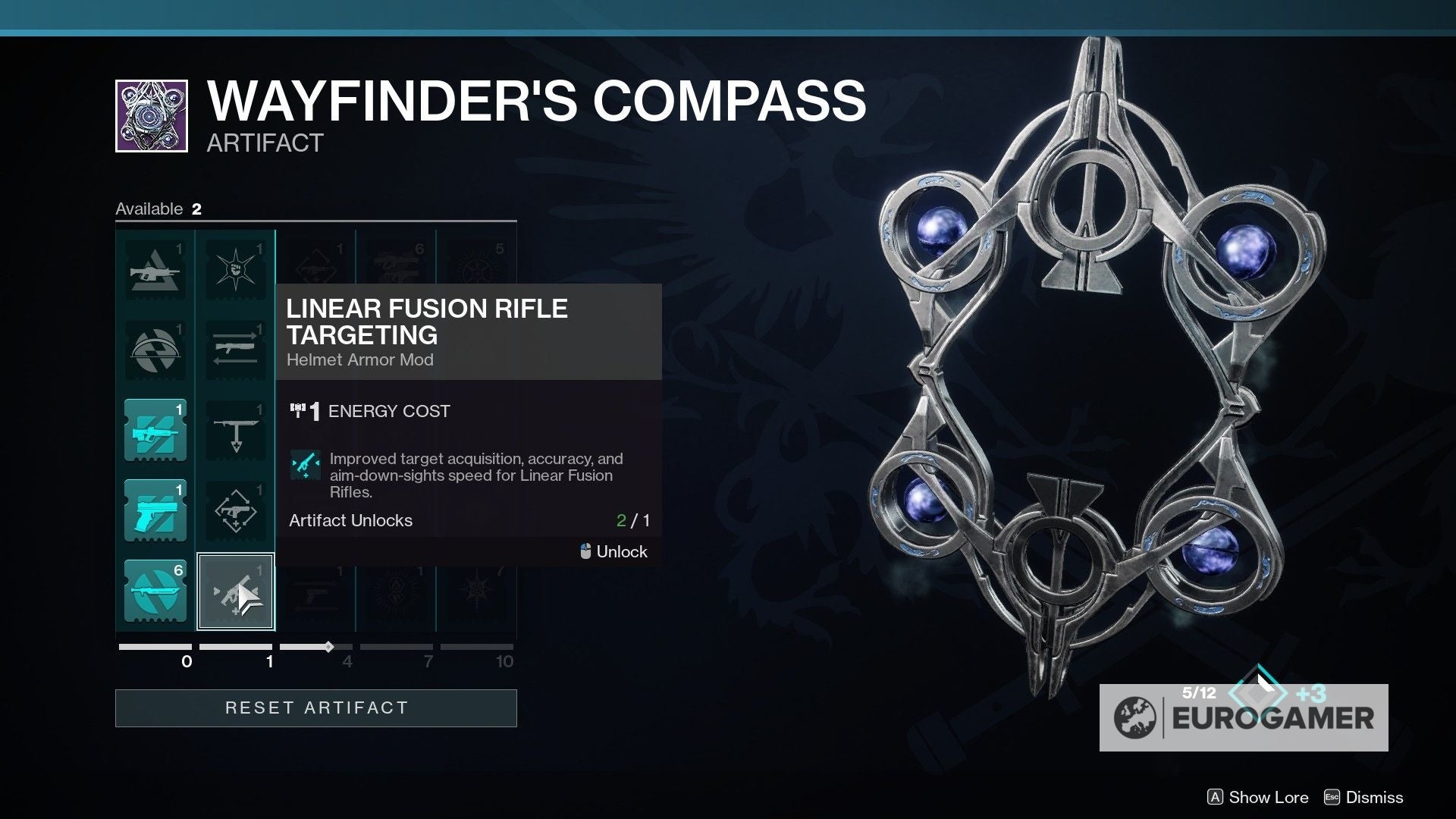 Destiny 2 Wayfinder's Compass explained Compass calibration, artefact